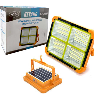 پرژکتور شارژی خورشیدی کیانگ مدل KY-200W ظرفیت ۲۰۰ وات